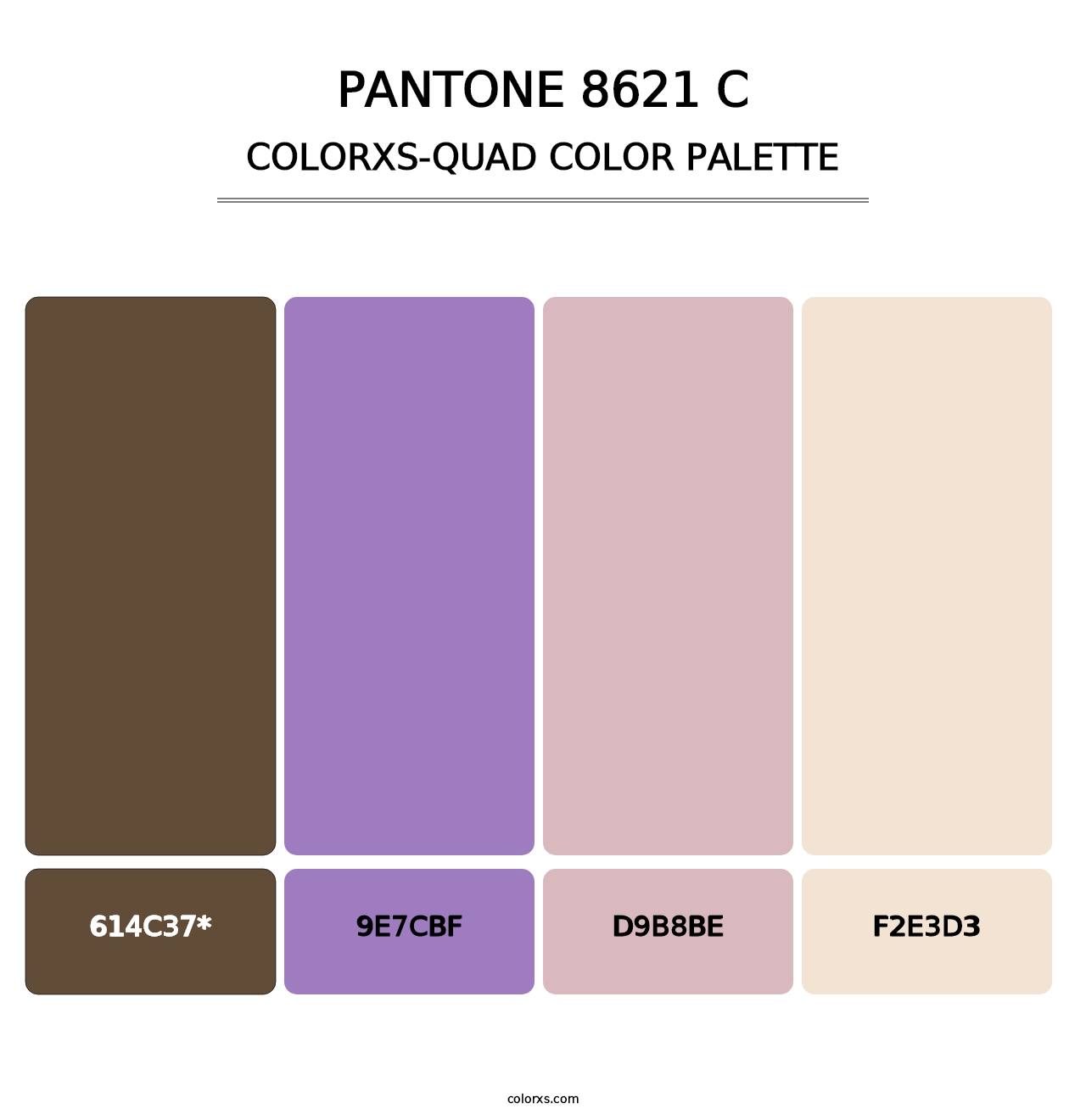 PANTONE 8621 C - Colorxs Quad Palette