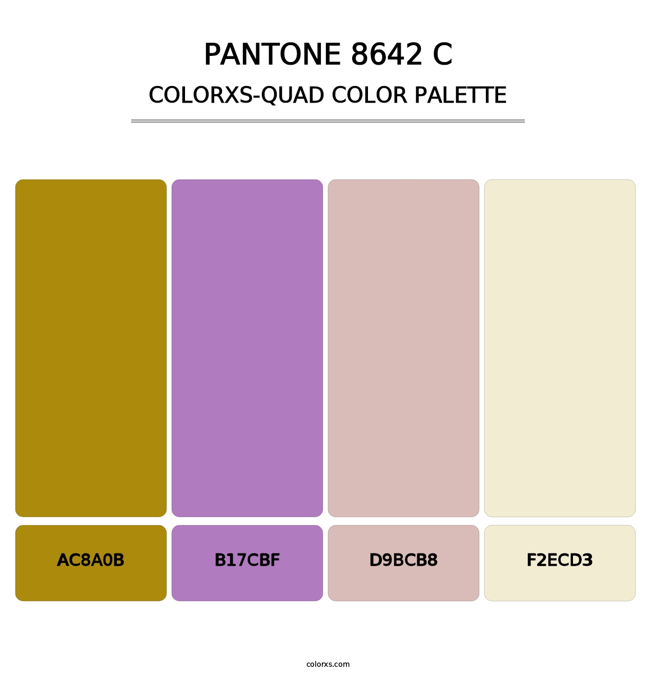 PANTONE 8642 C - Colorxs Quad Palette