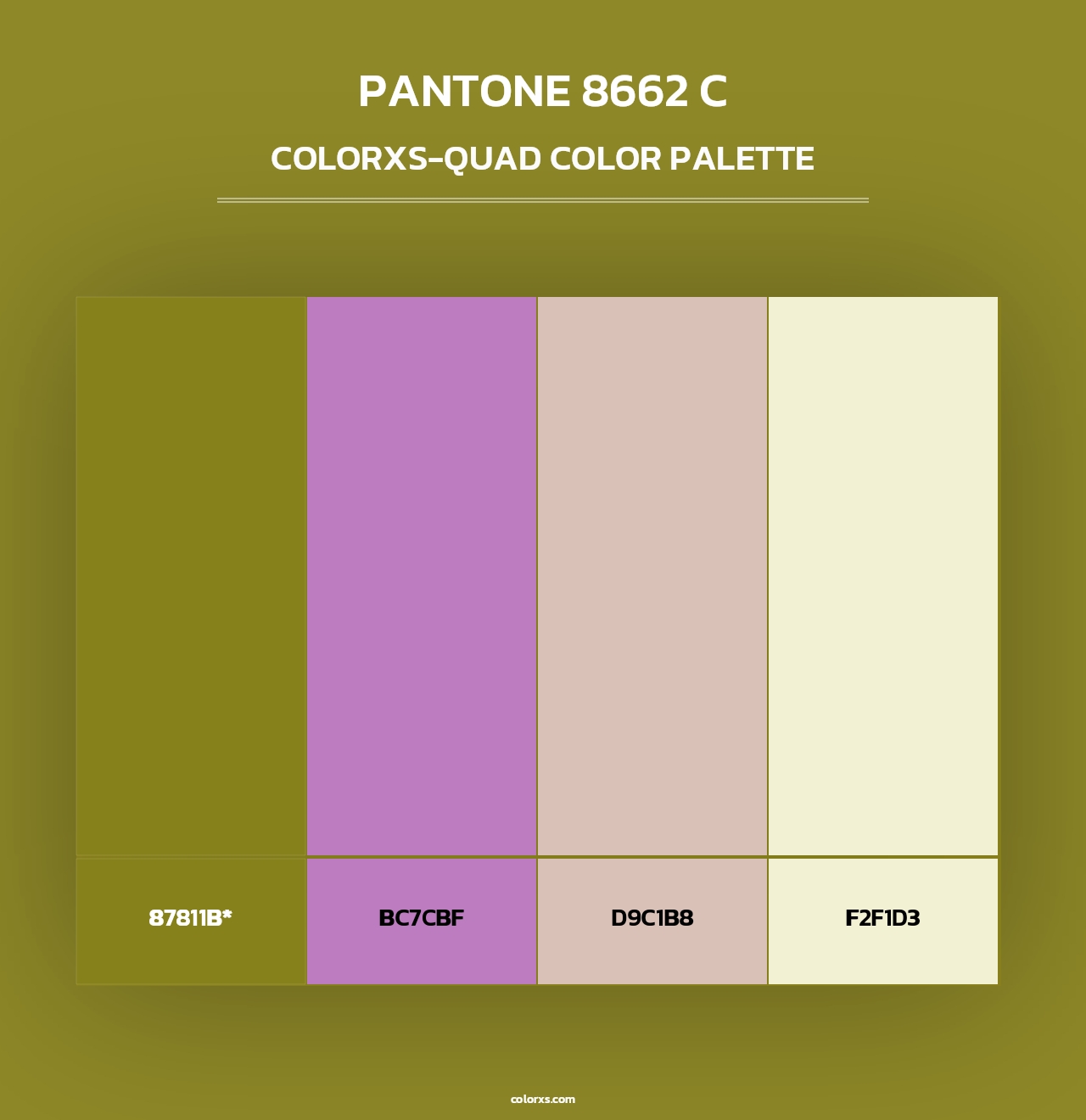PANTONE 8662 C - Colorxs Quad Palette