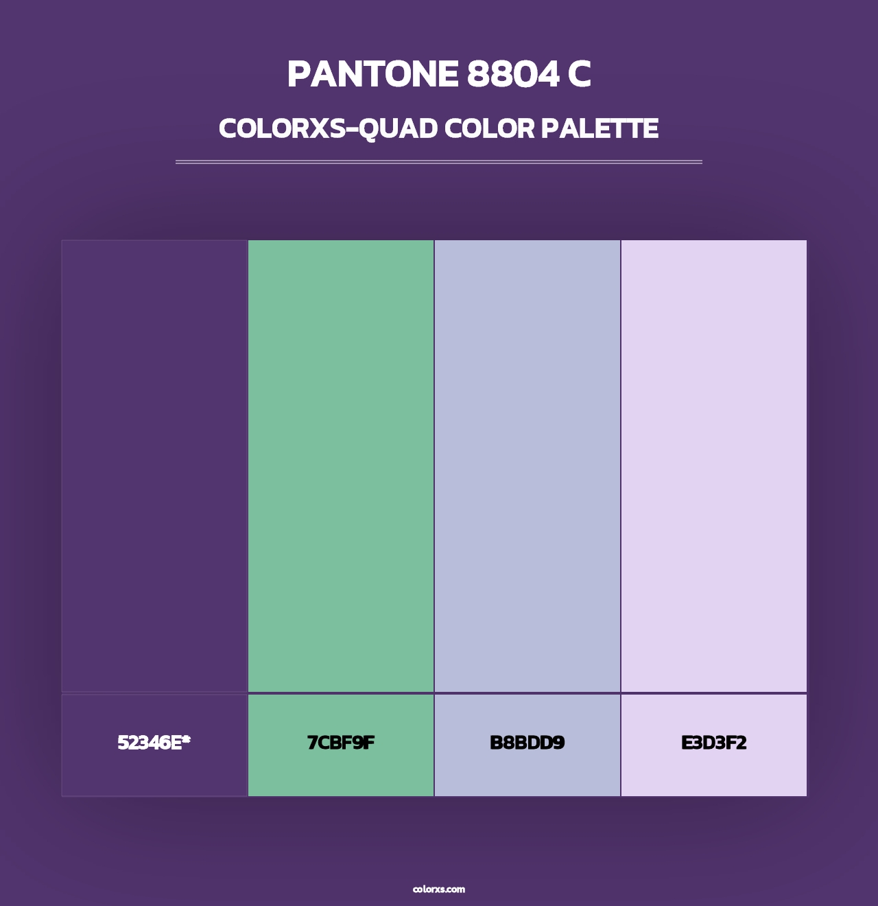PANTONE 8804 C - Colorxs Quad Palette