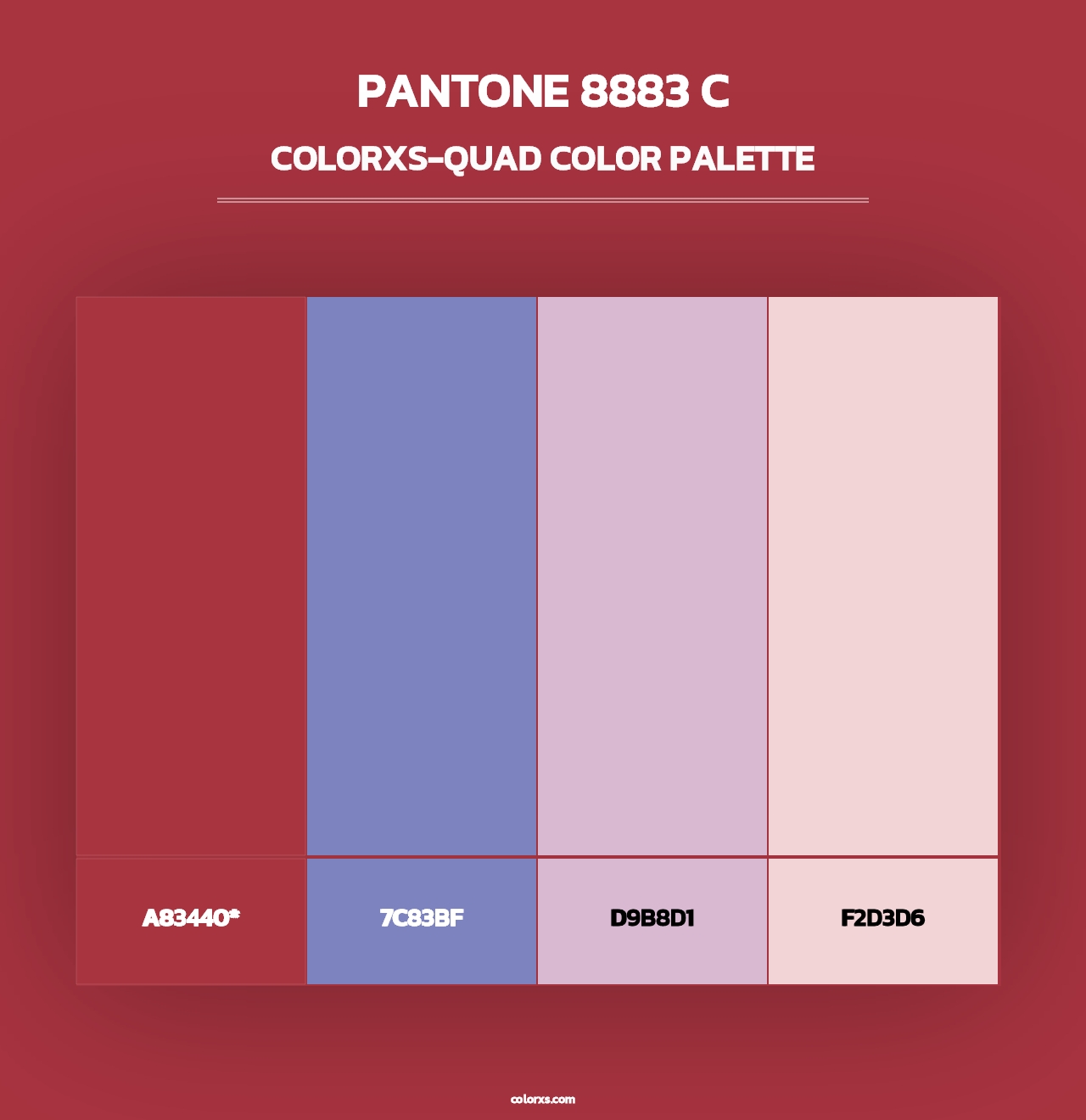 PANTONE 8883 C - Colorxs Quad Palette