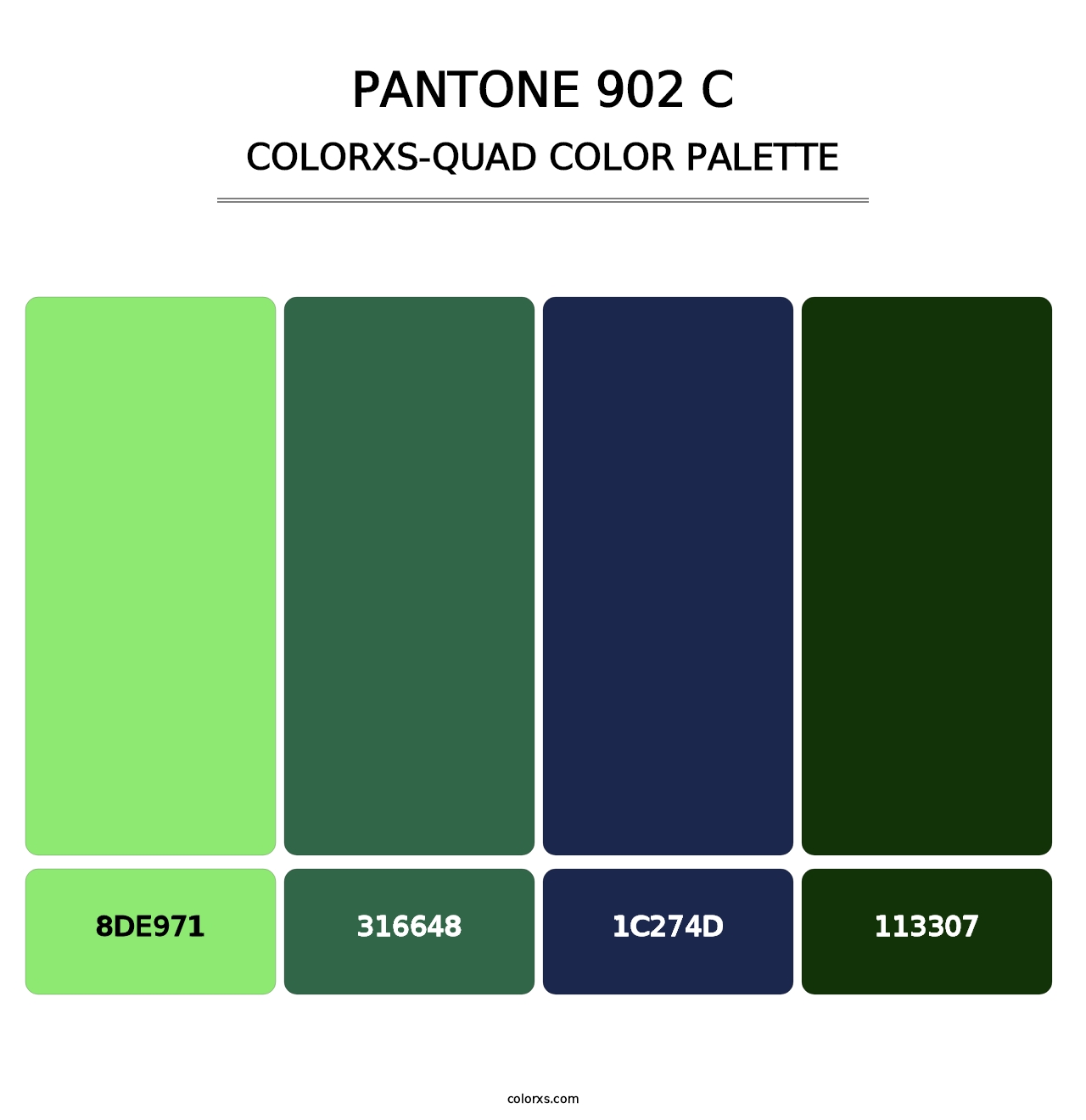 PANTONE 902 C - Colorxs Quad Palette