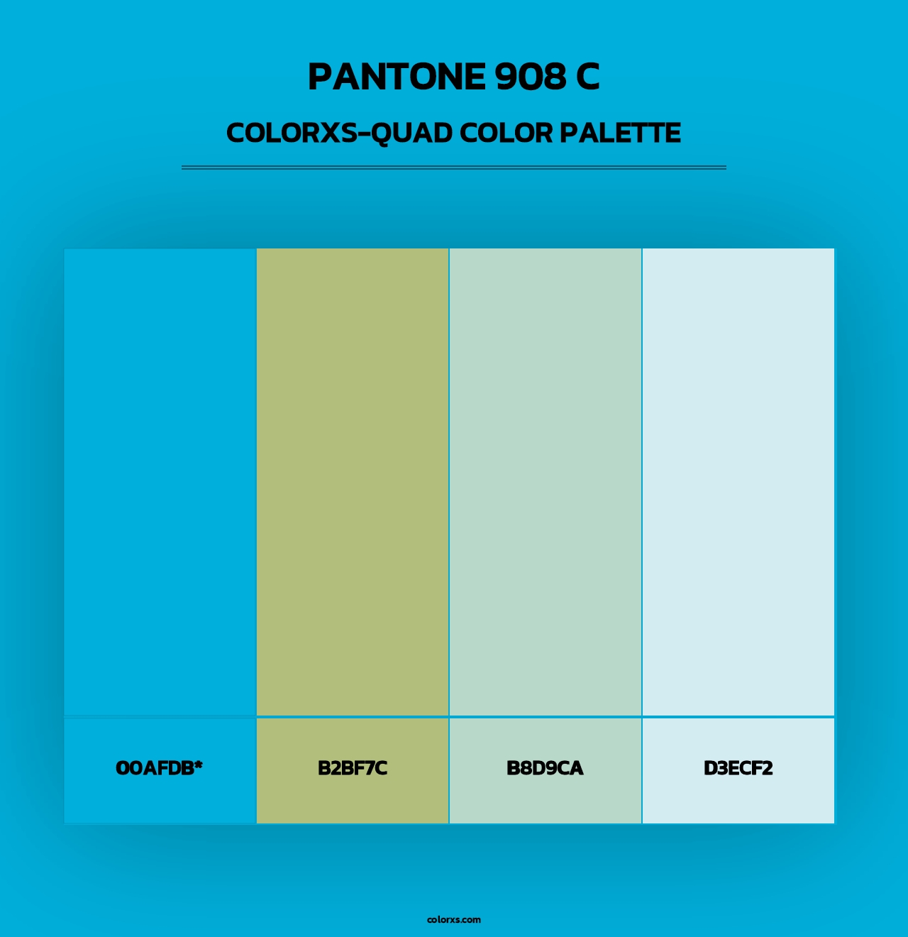 PANTONE 908 C - Colorxs Quad Palette