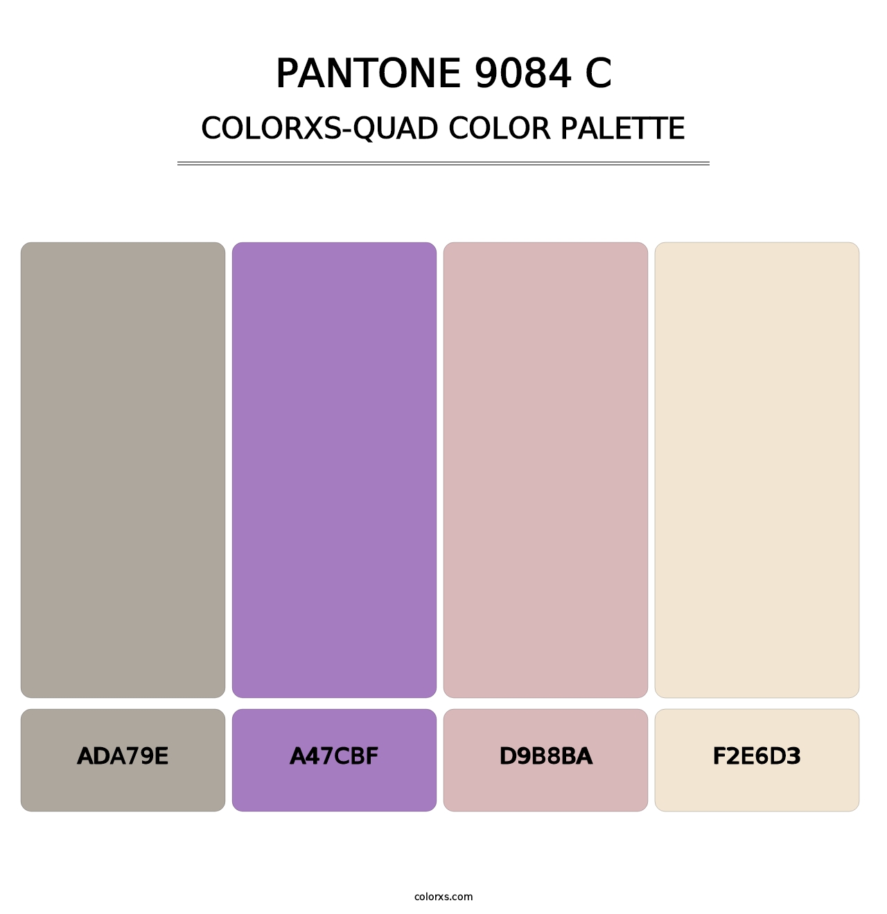 PANTONE 9084 C - Colorxs Quad Palette
