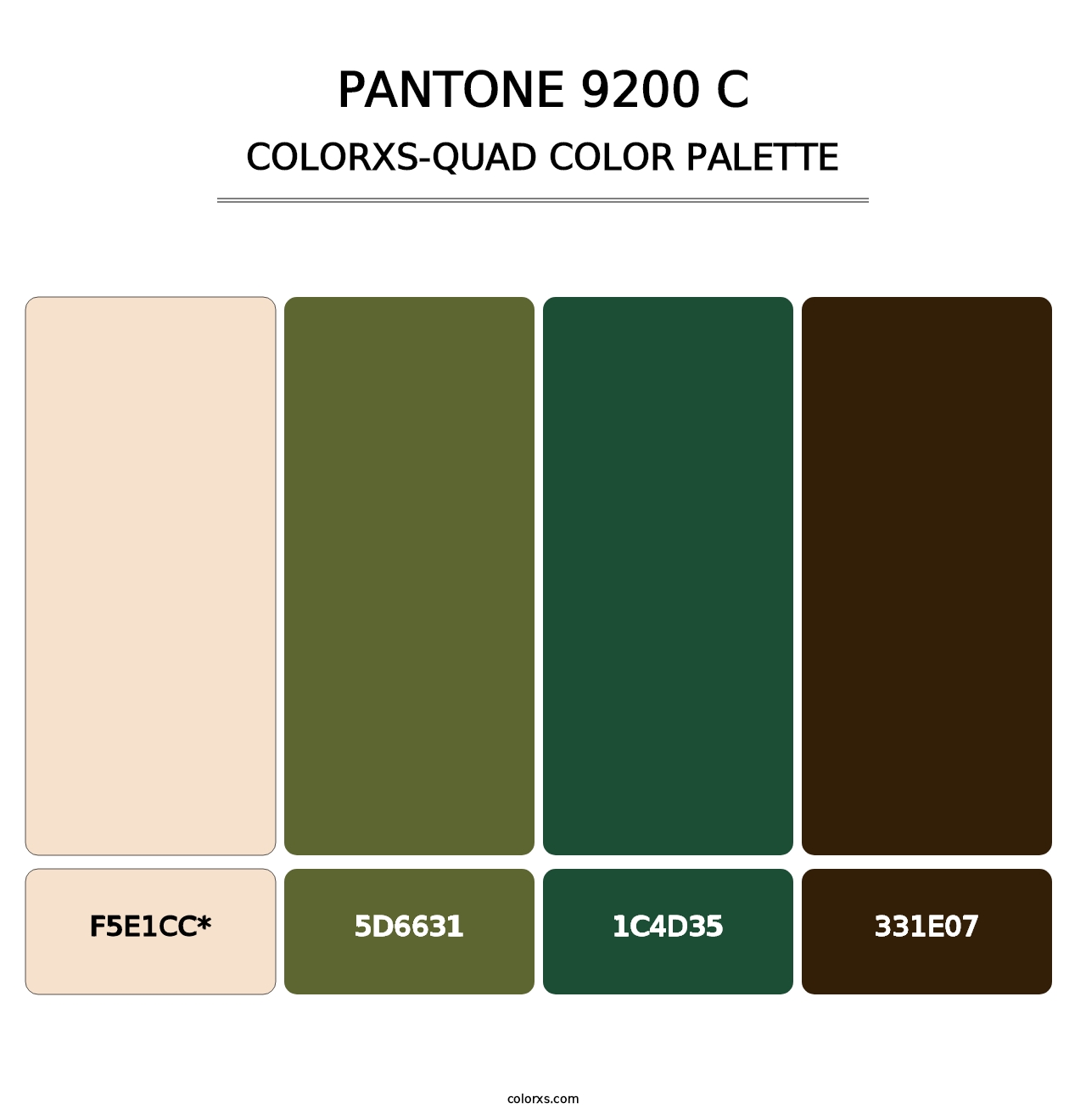 PANTONE 9200 C - Colorxs Quad Palette