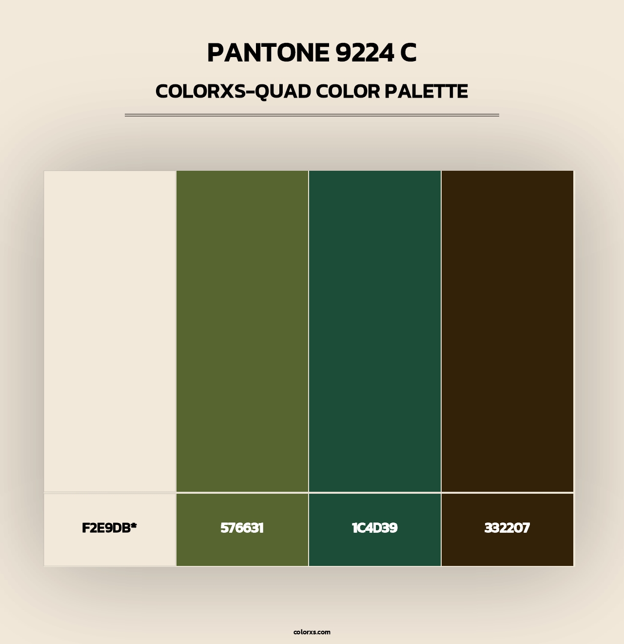 PANTONE 9224 C - Colorxs Quad Palette