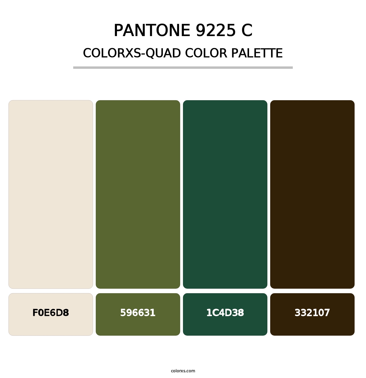 PANTONE 9225 C - Colorxs Quad Palette