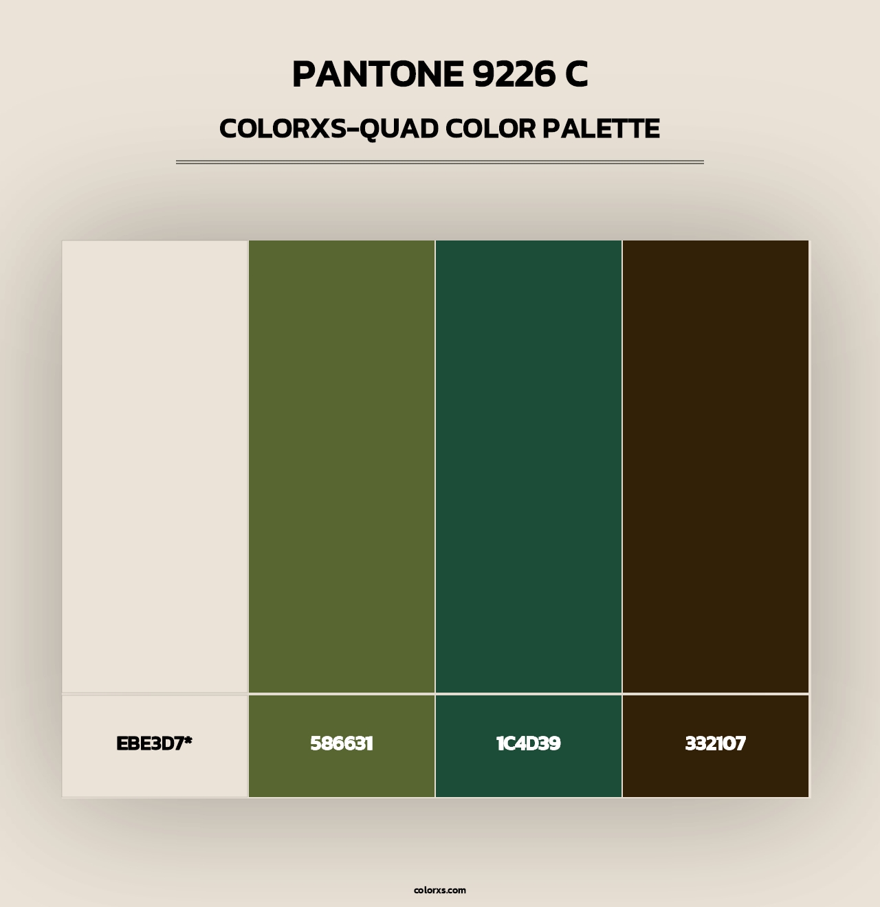 PANTONE 9226 C - Colorxs Quad Palette