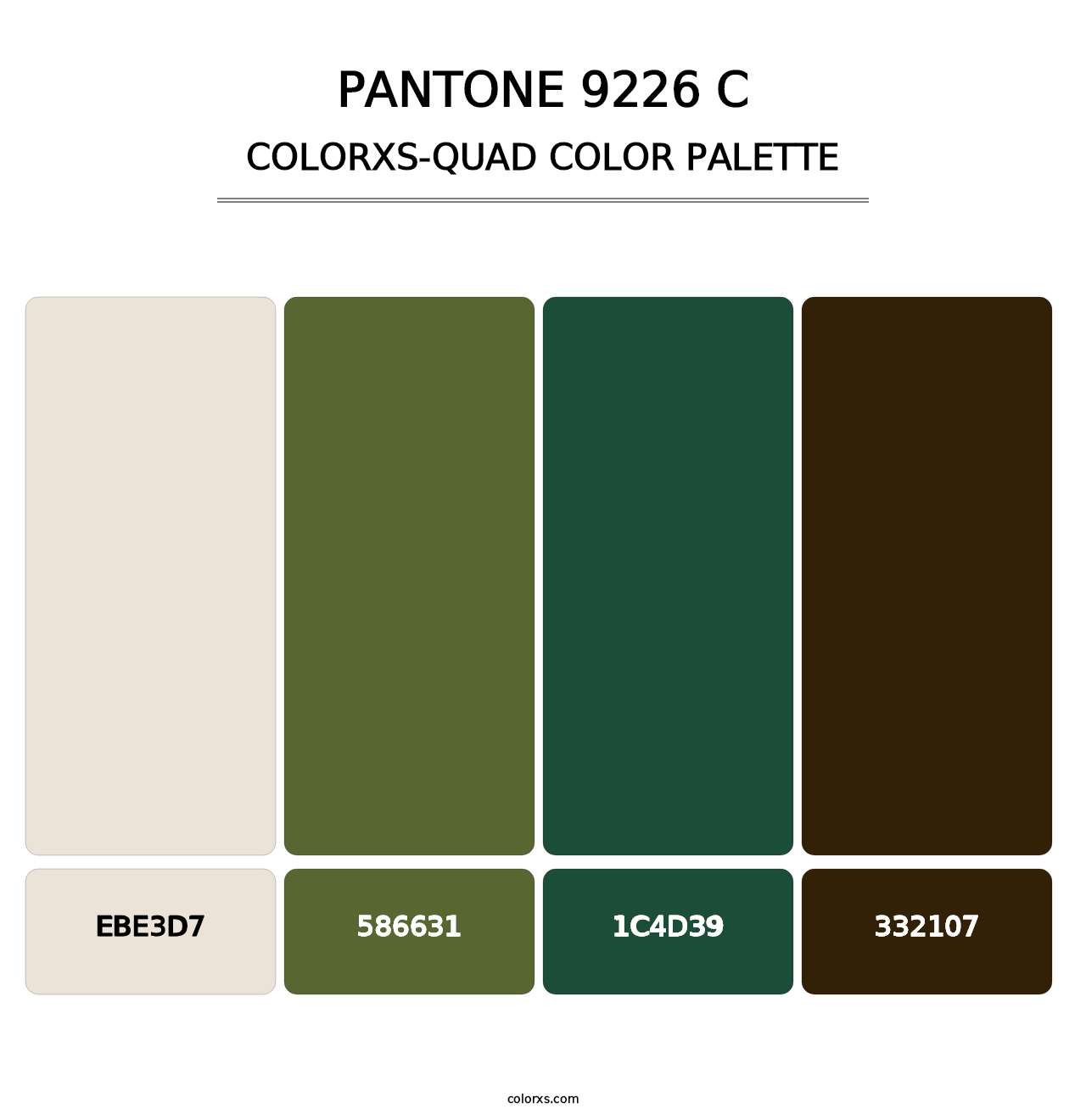 PANTONE 9226 C - Colorxs Quad Palette