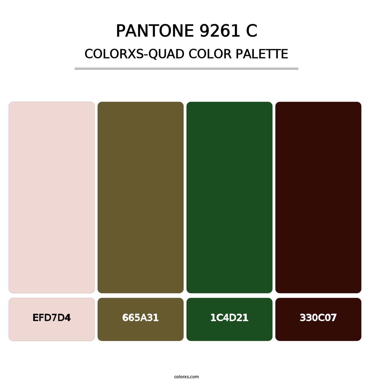 PANTONE 9261 C - Colorxs Quad Palette
