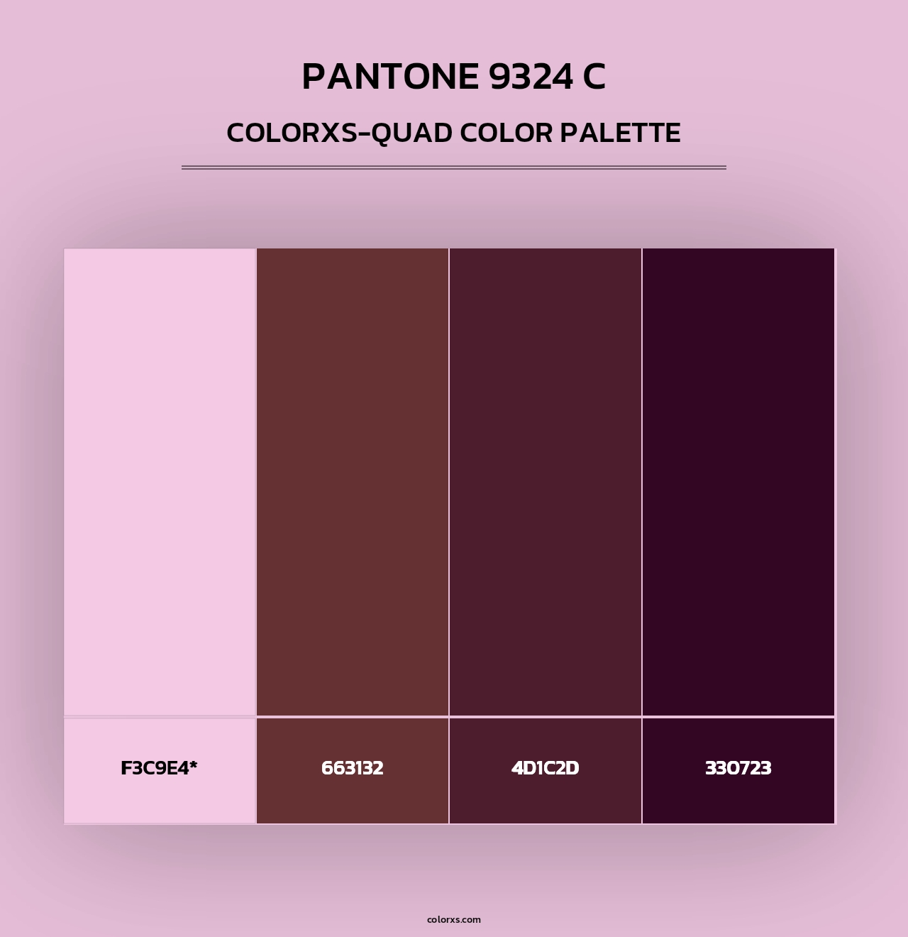 PANTONE 9324 C - Colorxs Quad Palette