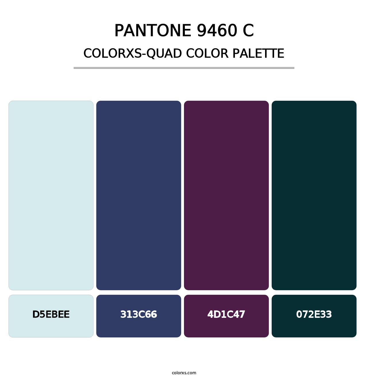 PANTONE 9460 C - Colorxs Quad Palette