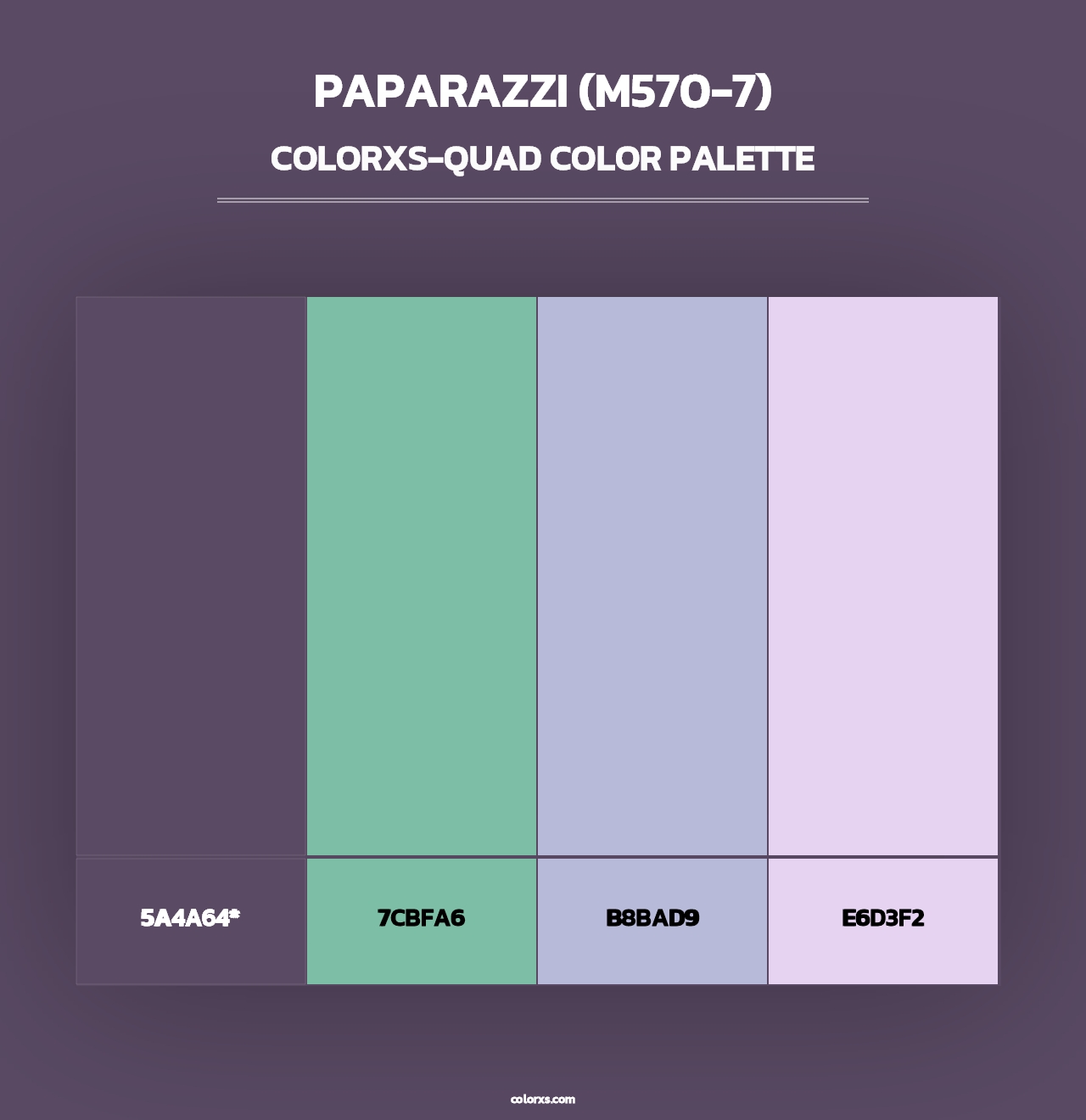 Paparazzi (M570-7) - Colorxs Quad Palette
