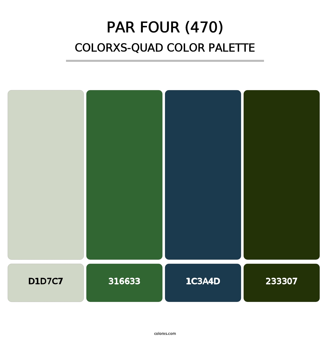 Par Four (470) - Colorxs Quad Palette
