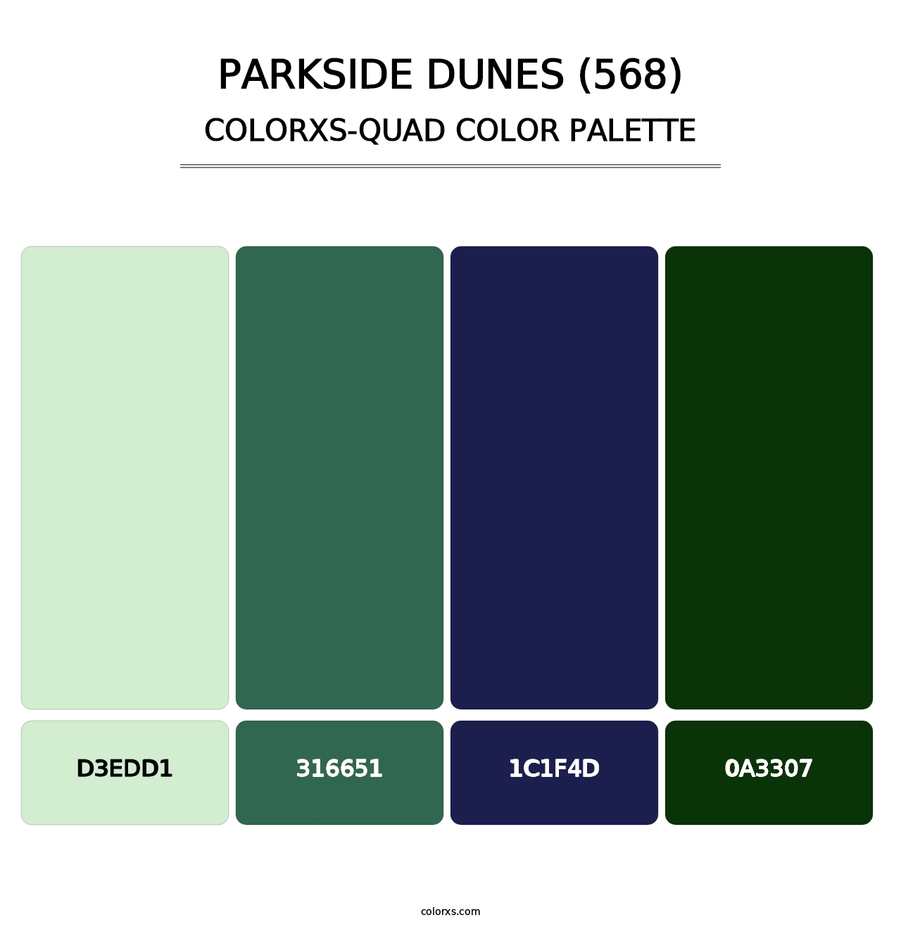 Parkside Dunes (568) - Colorxs Quad Palette