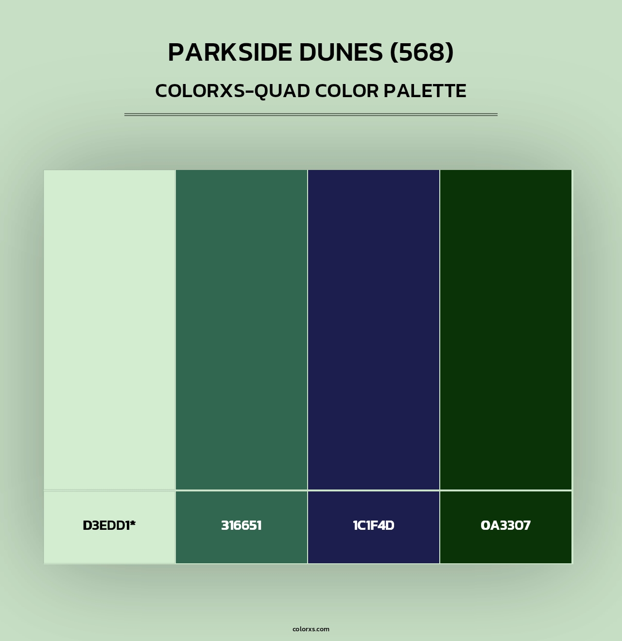 Parkside Dunes (568) - Colorxs Quad Palette