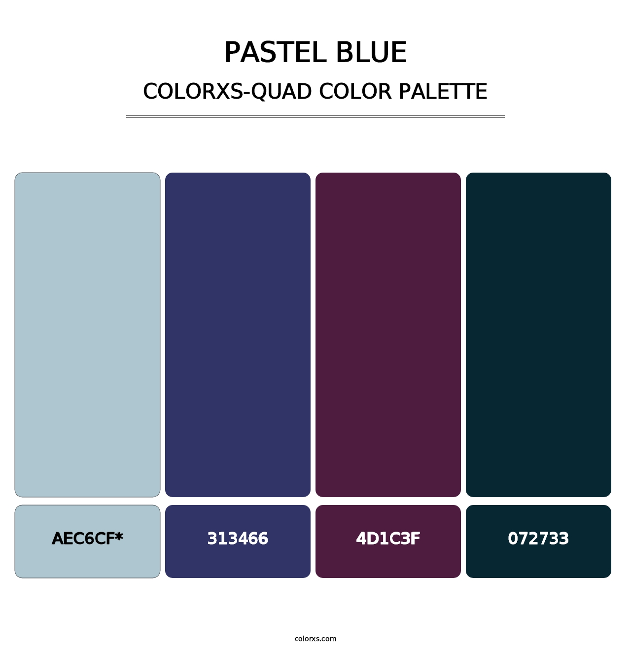 Pastel Blue - Colorxs Quad Palette