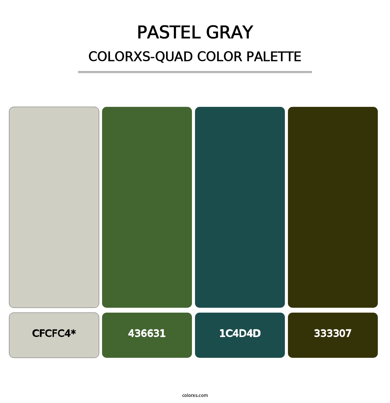 Pastel Gray - Colorxs Quad Palette