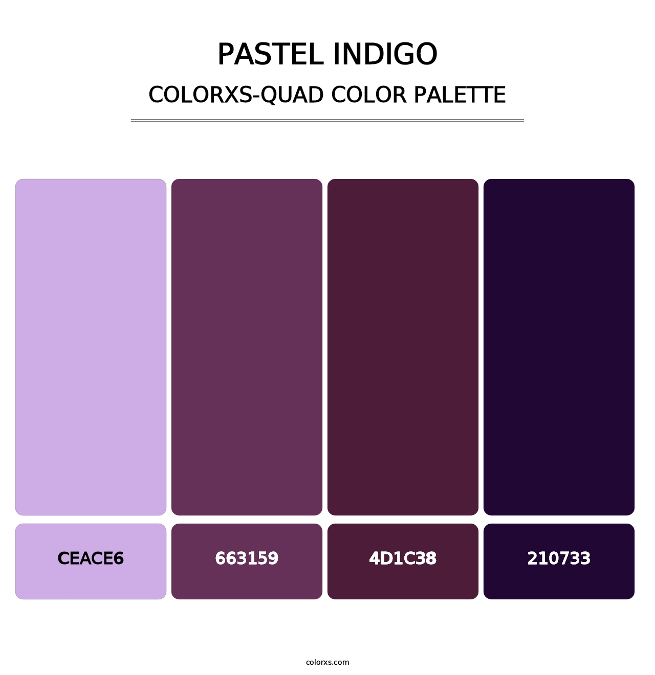 Pastel Indigo - Colorxs Quad Palette