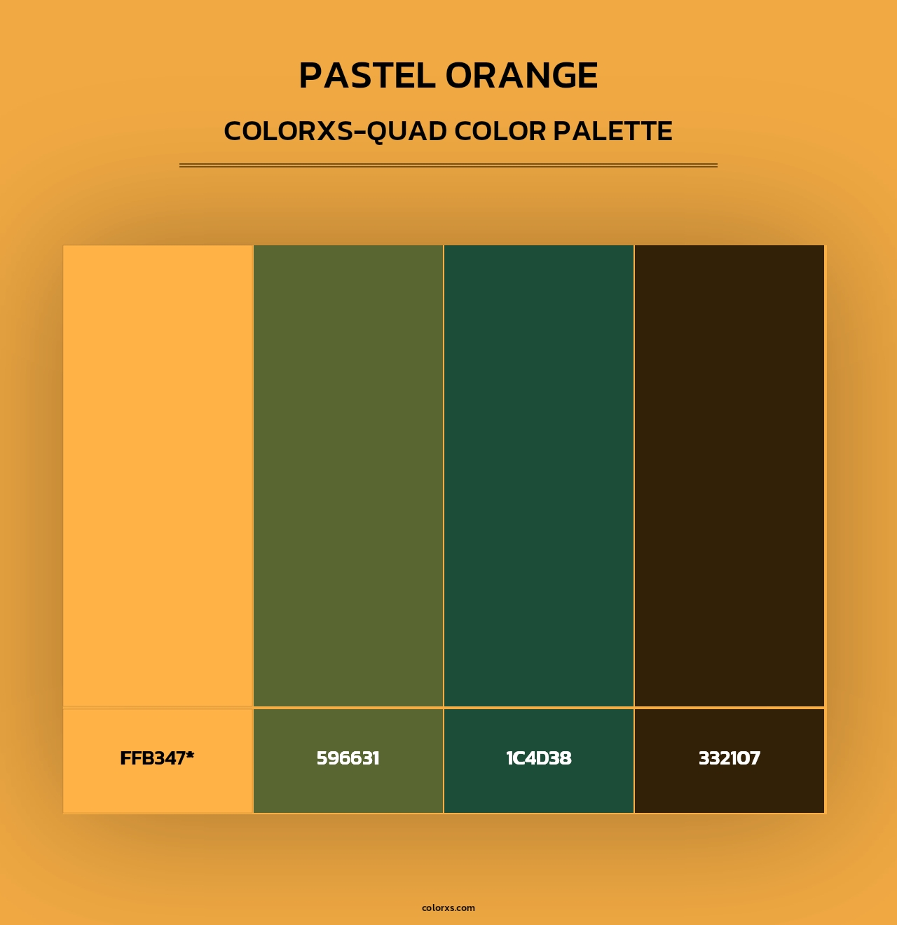 Pastel Orange - Colorxs Quad Palette