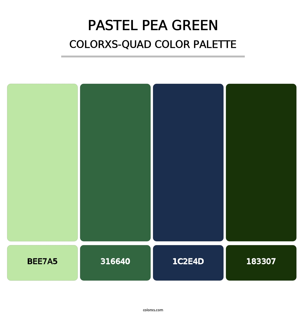 Pastel Pea Green - Colorxs Quad Palette