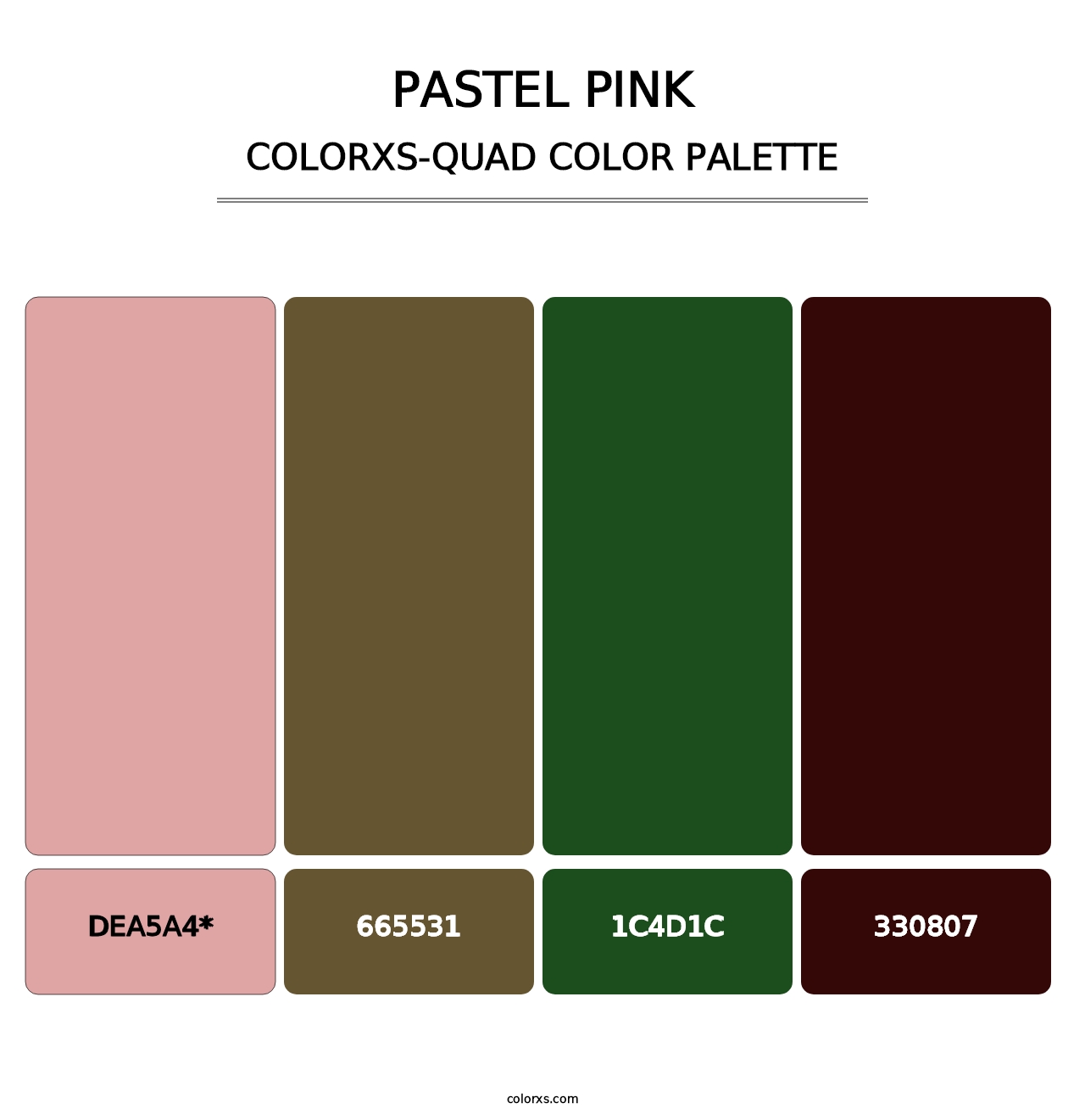 Pastel Pink - Colorxs Quad Palette
