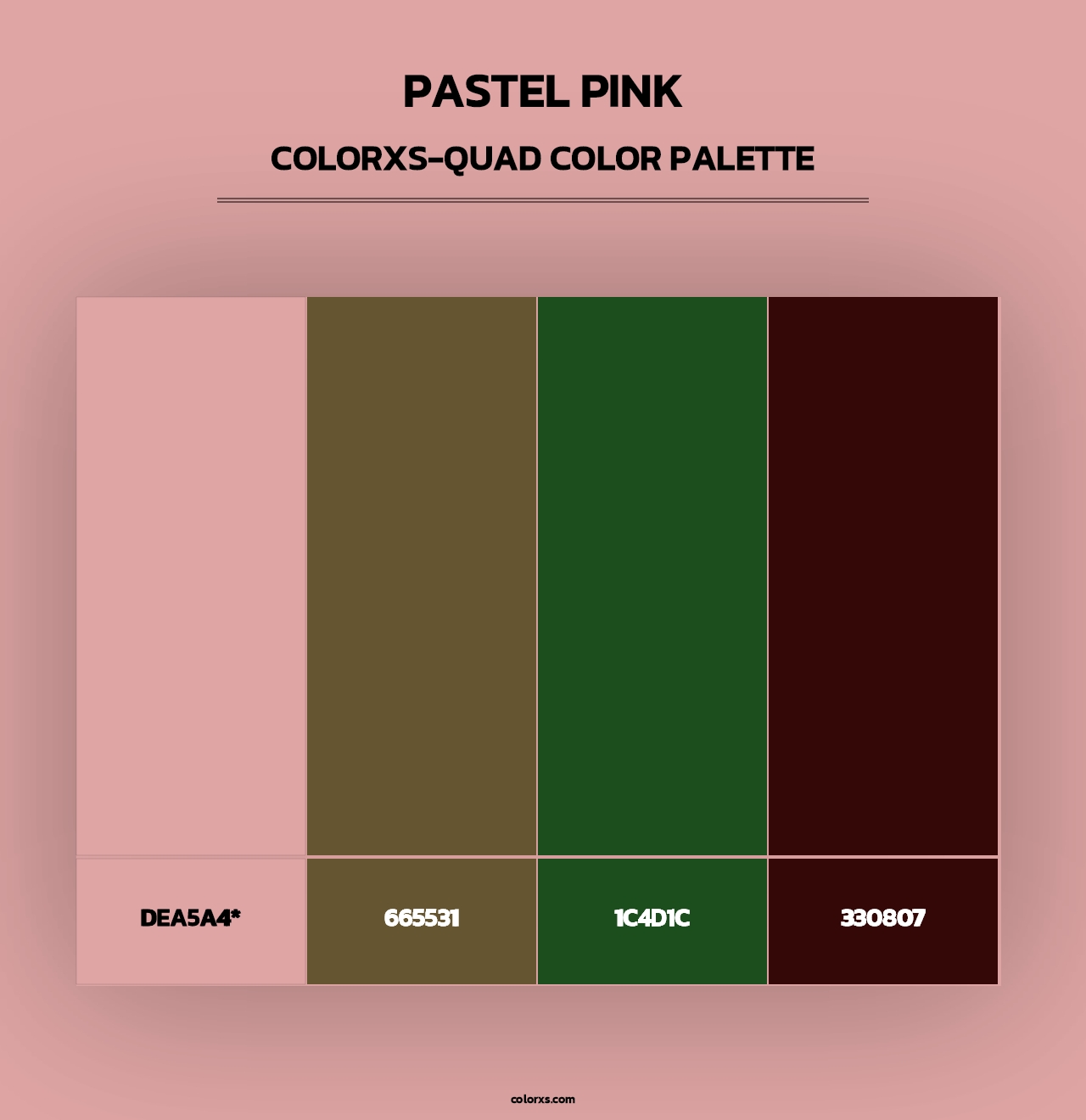 Pastel Pink - Colorxs Quad Palette