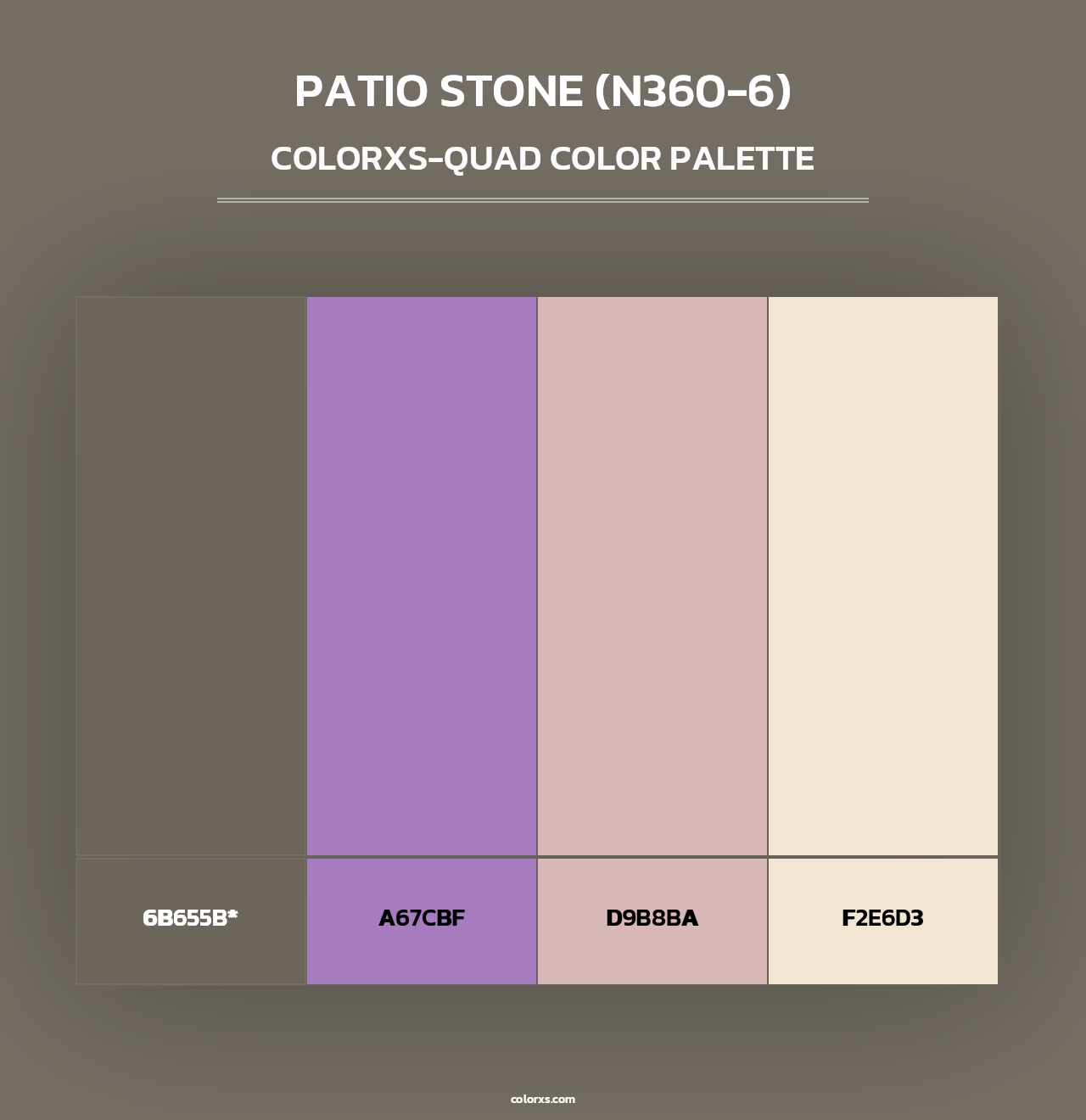 Patio Stone (N360-6) - Colorxs Quad Palette