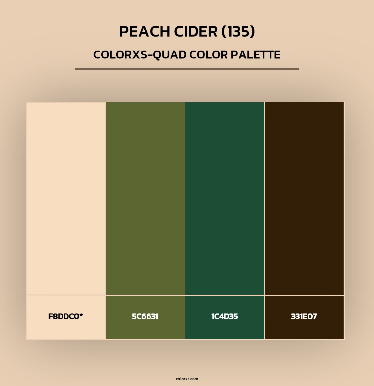 Peach Cider (135) - Colorxs Quad Palette