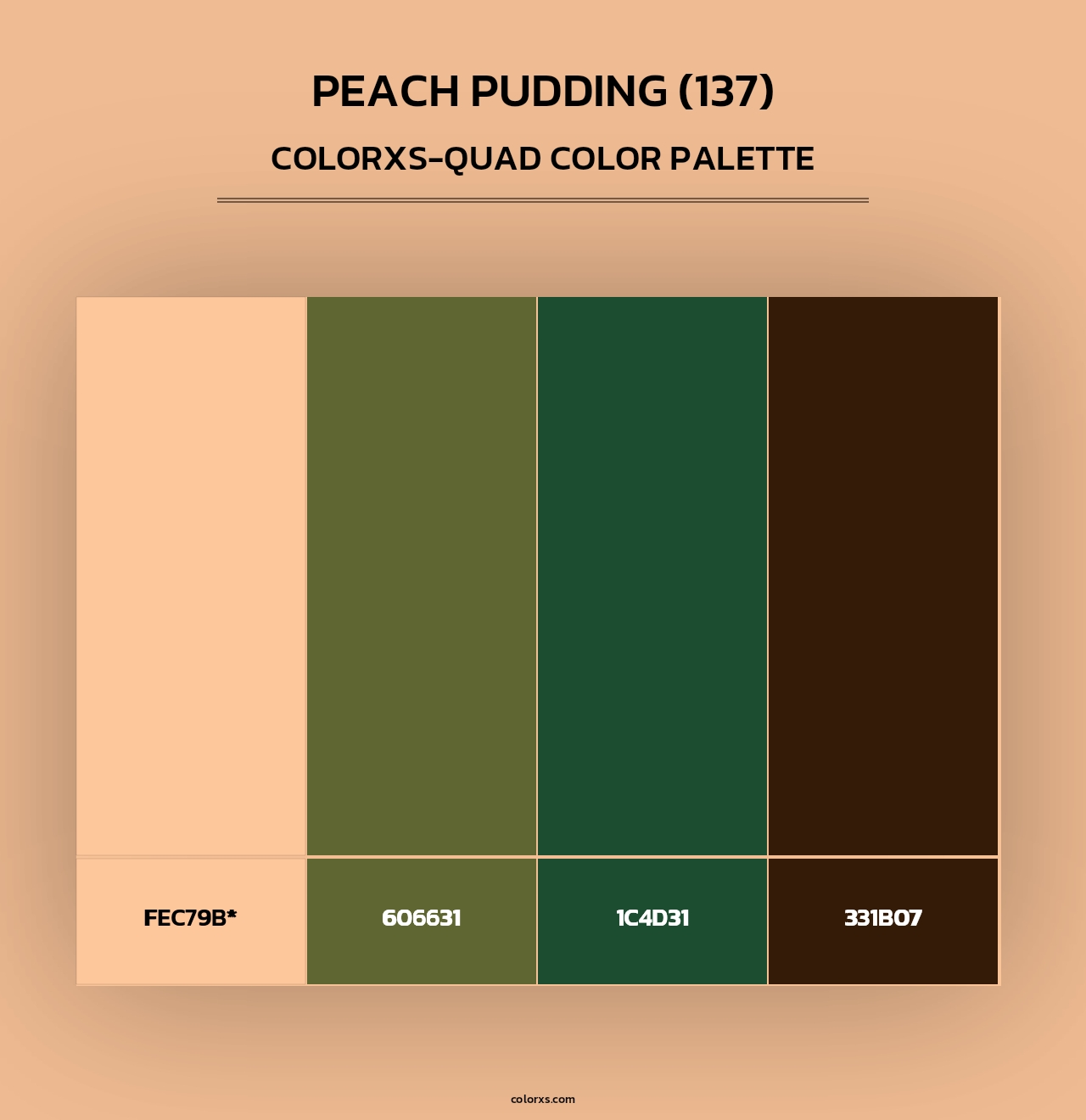 Peach Pudding (137) - Colorxs Quad Palette