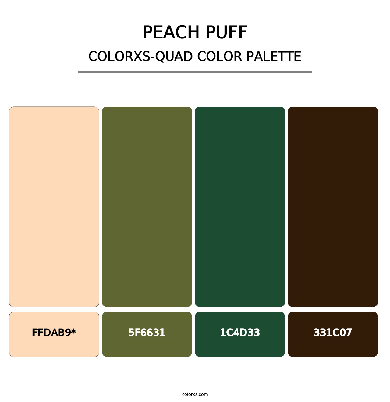 Peach Puff - Colorxs Quad Palette