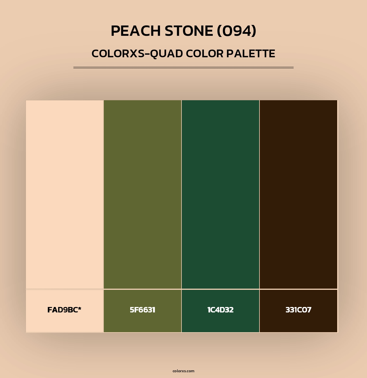 Peach Stone (094) - Colorxs Quad Palette