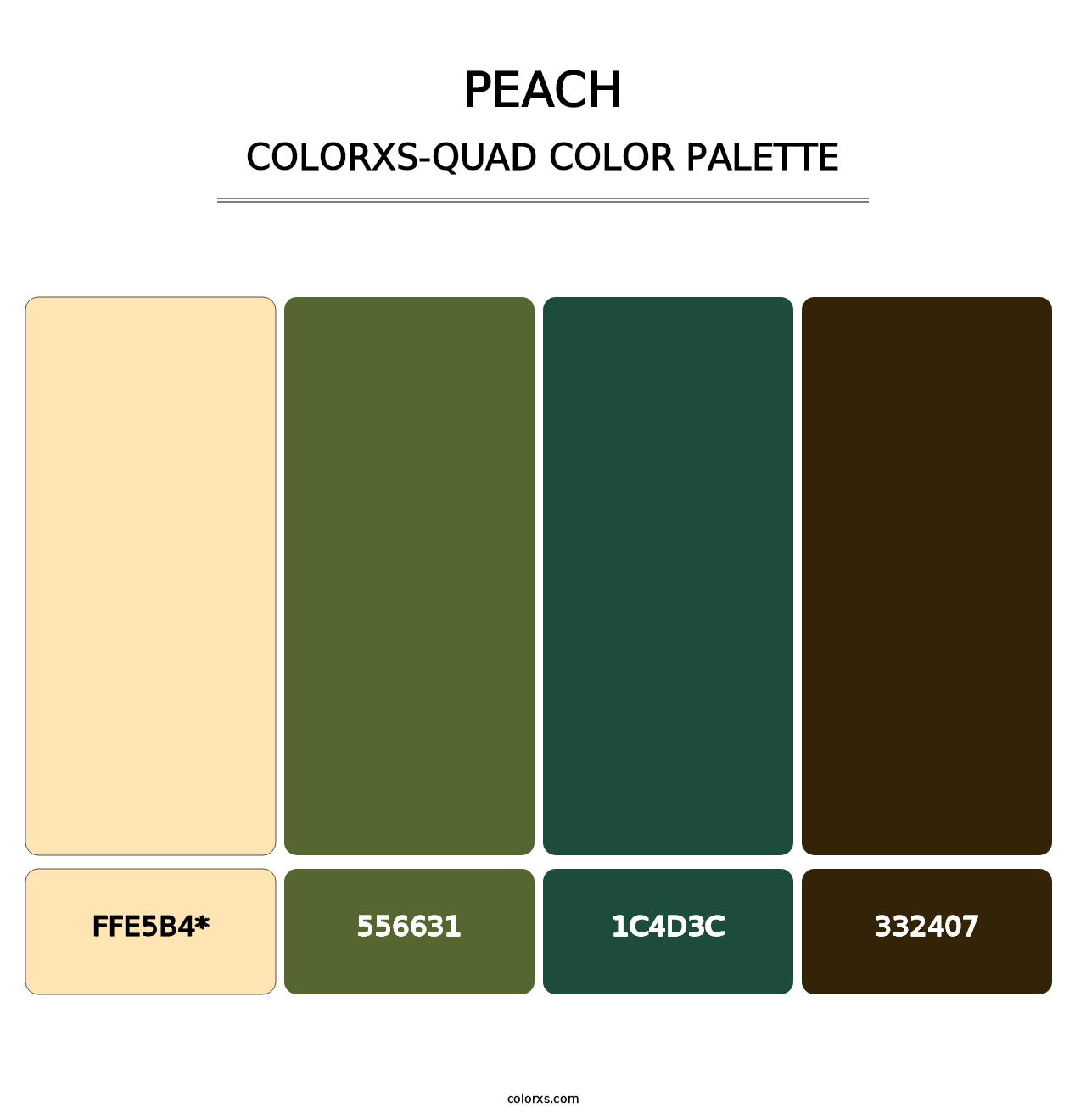 Peach - Colorxs Quad Palette