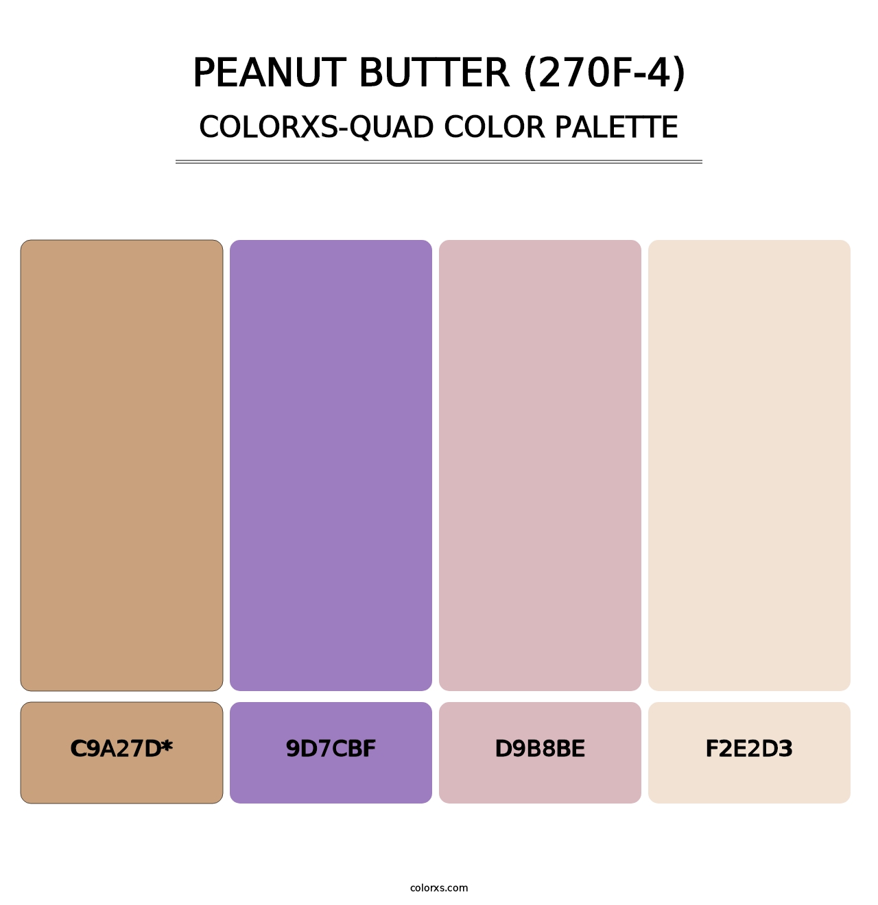 Peanut Butter (270F-4) - Colorxs Quad Palette