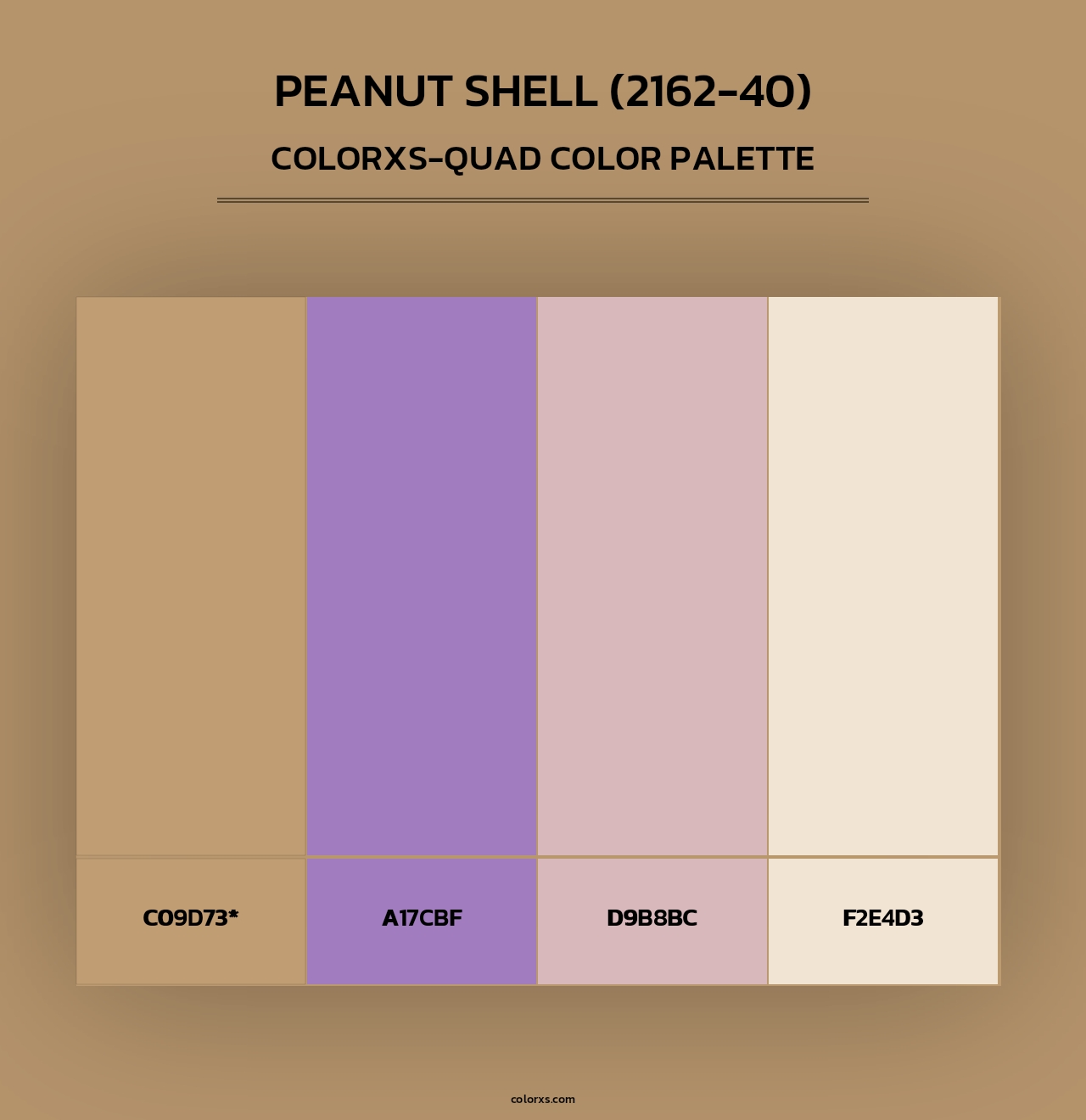 Peanut Shell (2162-40) - Colorxs Quad Palette