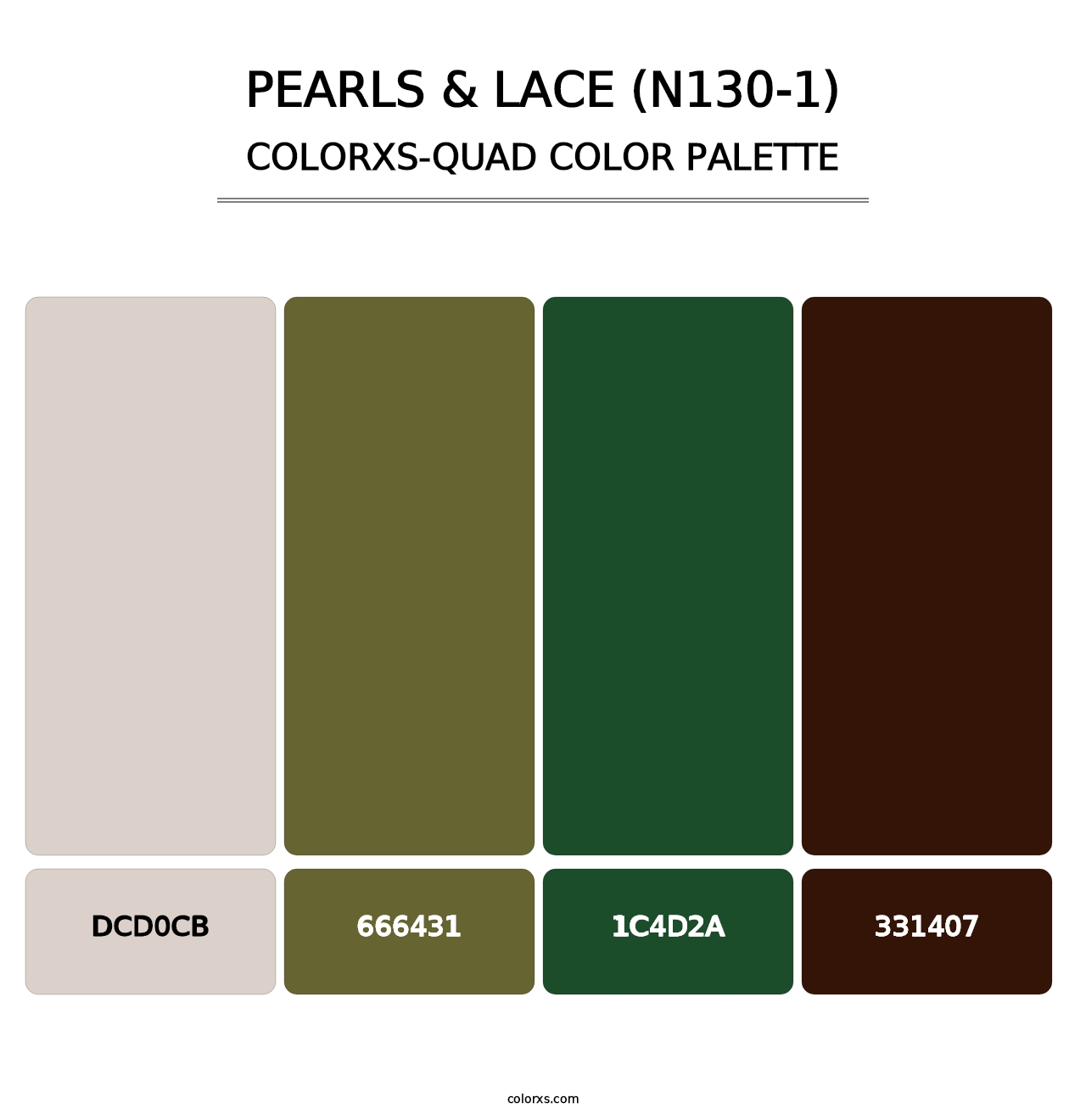 Pearls & Lace (N130-1) - Colorxs Quad Palette