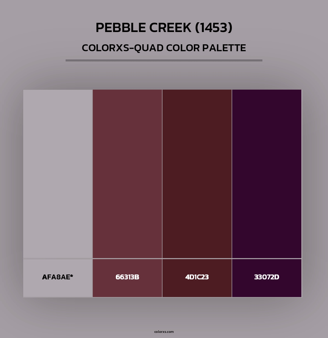 Pebble Creek (1453) - Colorxs Quad Palette