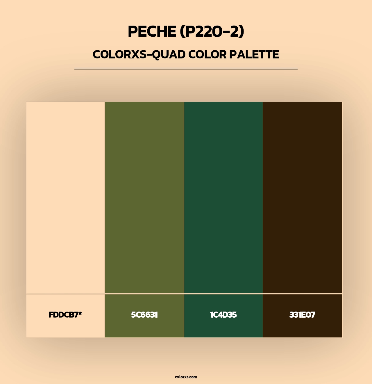 Peche (P220-2) - Colorxs Quad Palette