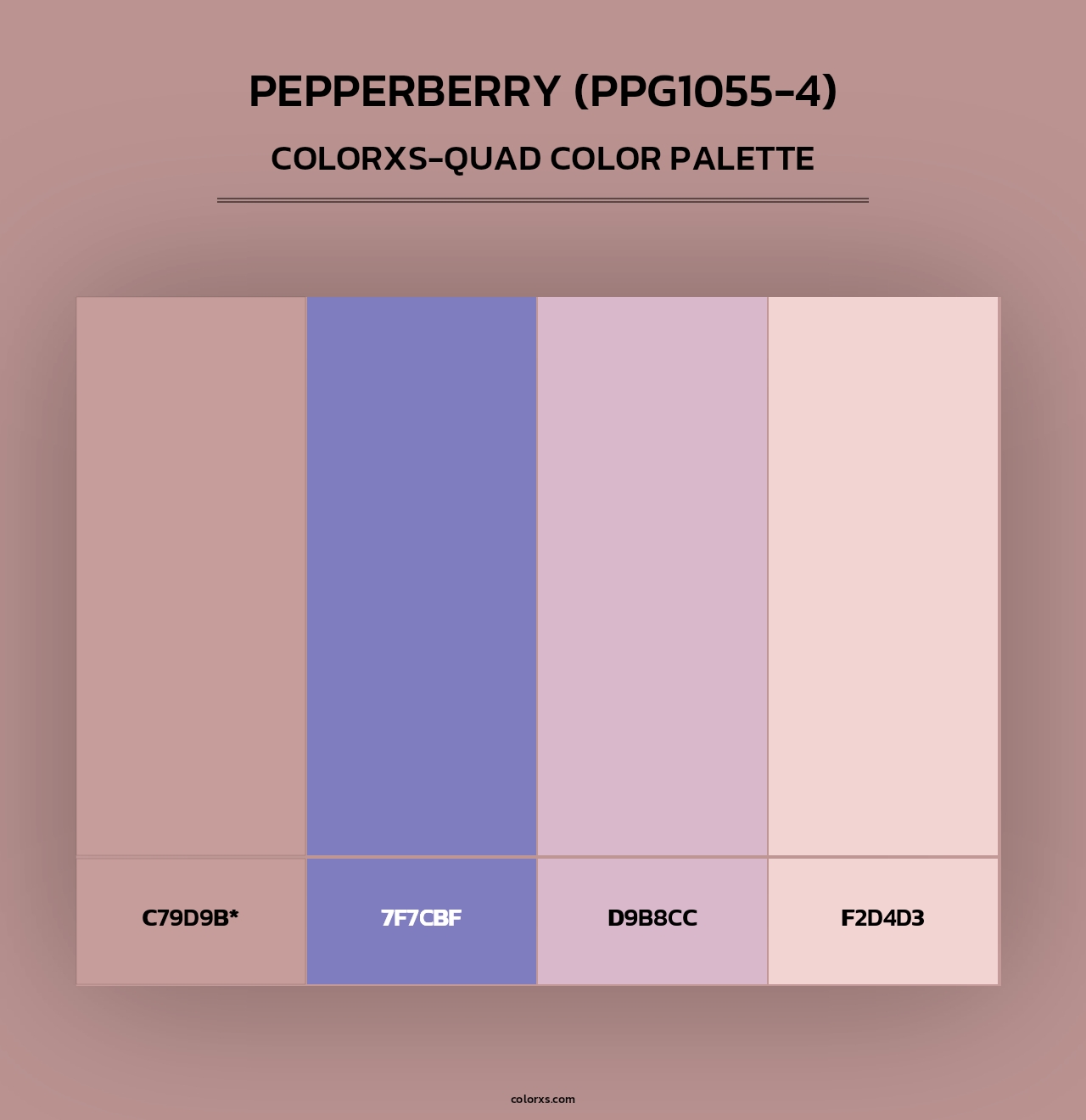 Pepperberry (PPG1055-4) - Colorxs Quad Palette