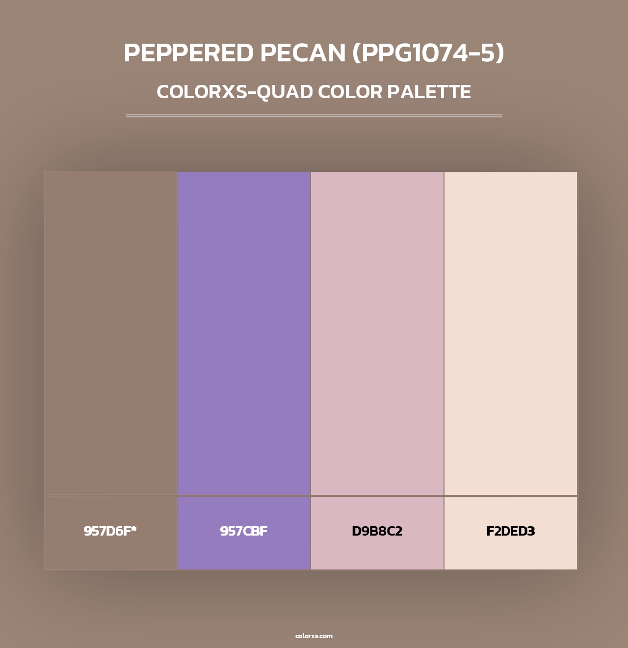 Peppered Pecan (PPG1074-5) - Colorxs Quad Palette