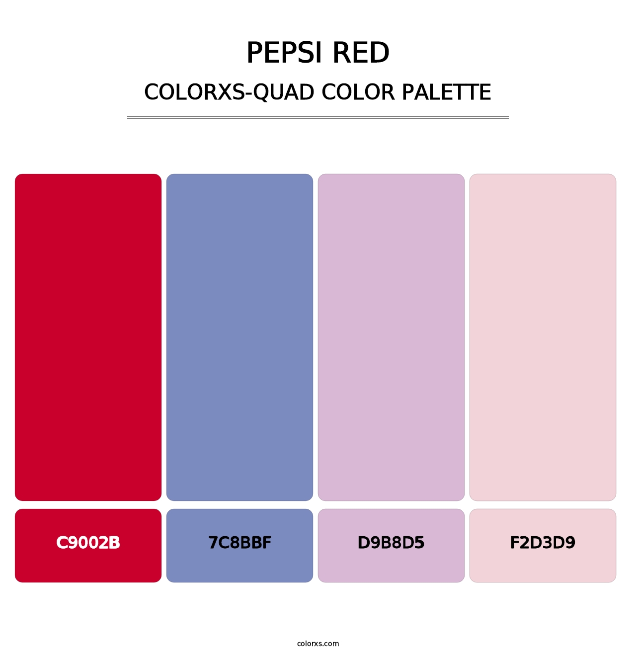 Pepsi Red - Colorxs Quad Palette