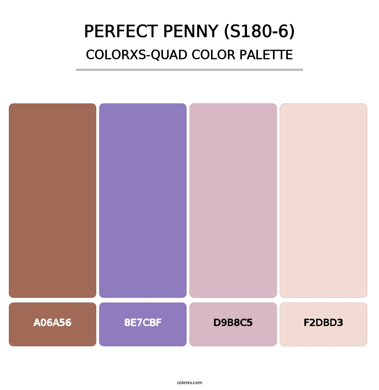Perfect Penny (S180-6) - Colorxs Quad Palette