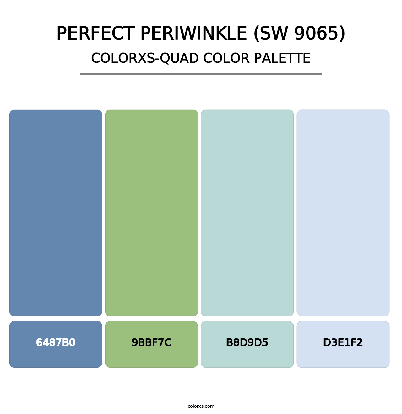 Perfect Periwinkle (SW 9065) - Colorxs Quad Palette