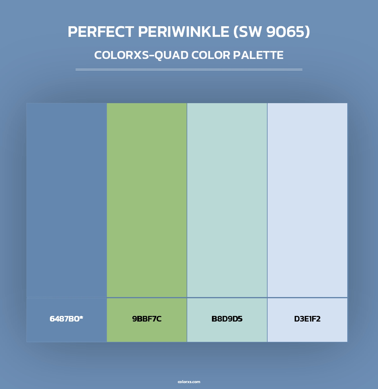 Perfect Periwinkle (SW 9065) - Colorxs Quad Palette