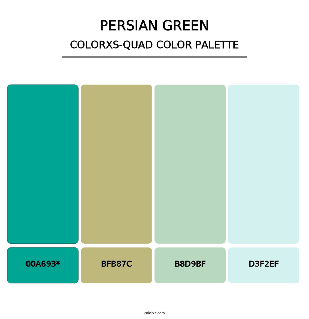 Persian Green - Colorxs Quad Palette