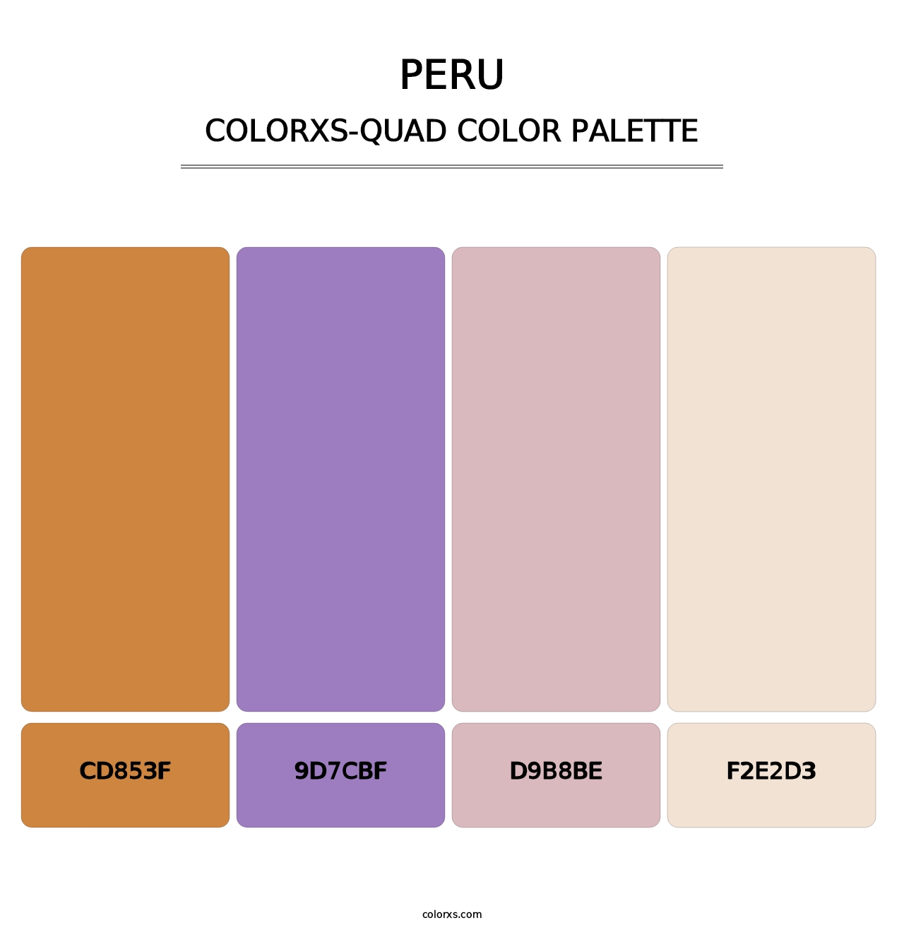 Peru - Colorxs Quad Palette