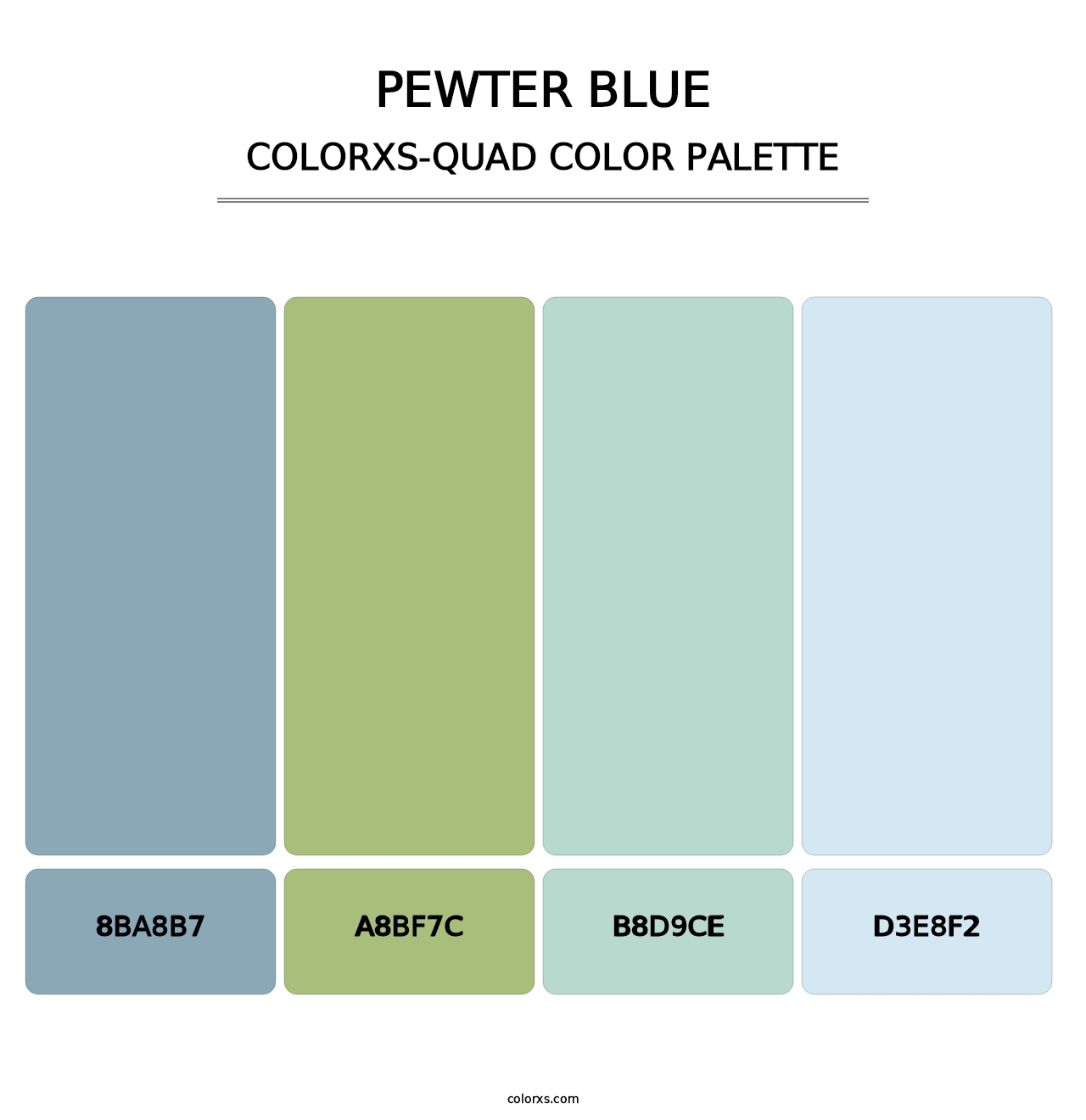 Pewter Blue - Colorxs Quad Palette