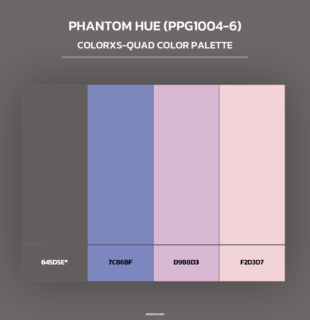 Phantom Hue (PPG1004-6) - Colorxs Quad Palette