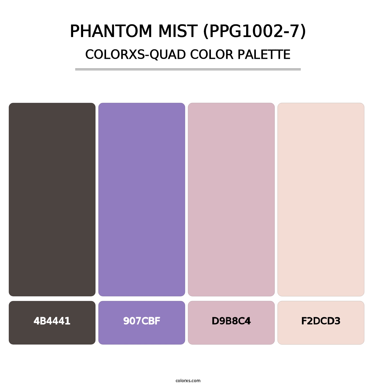 Phantom Mist (PPG1002-7) - Colorxs Quad Palette