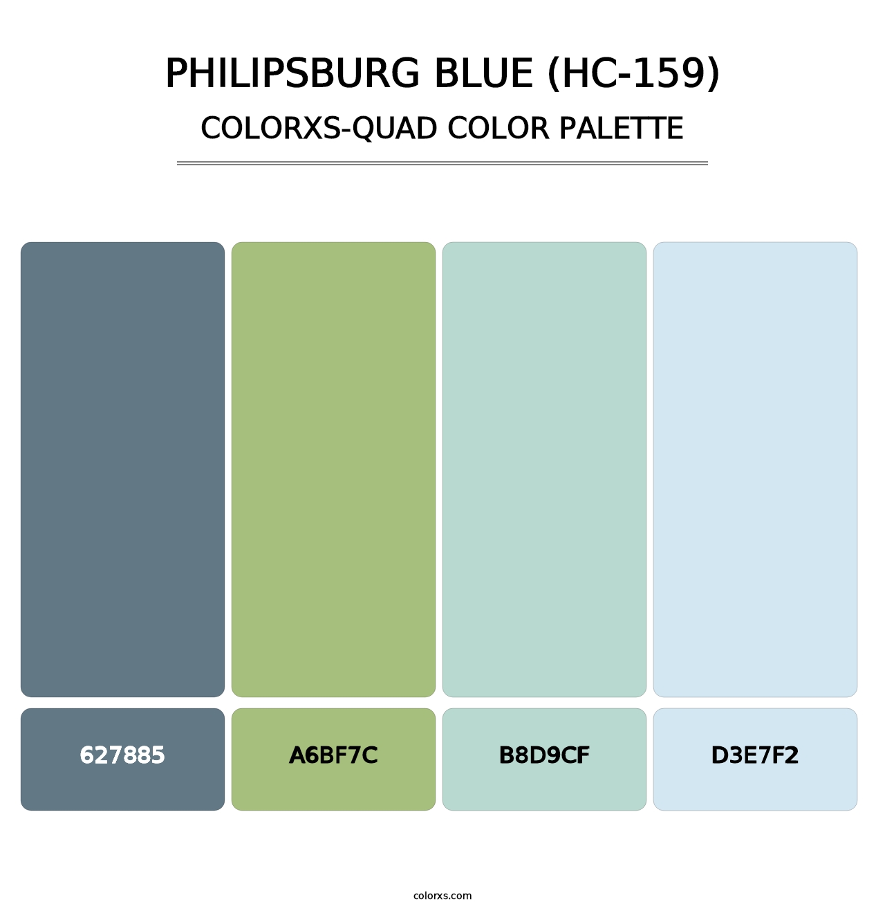 Philipsburg Blue (HC-159) - Colorxs Quad Palette